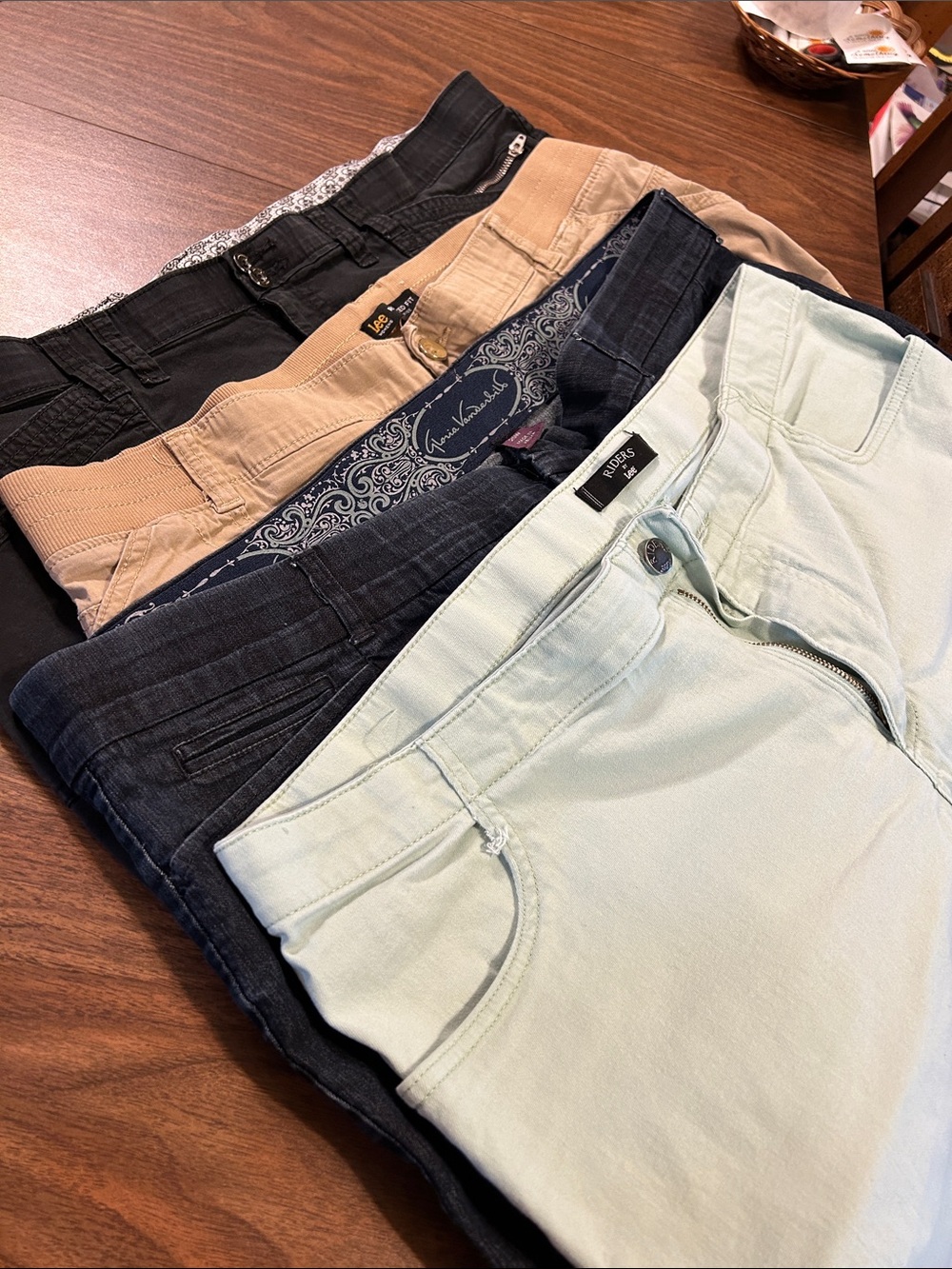 Gloria Vanderbilt Slim Jeans - Mint, Navy, Black, Khaki